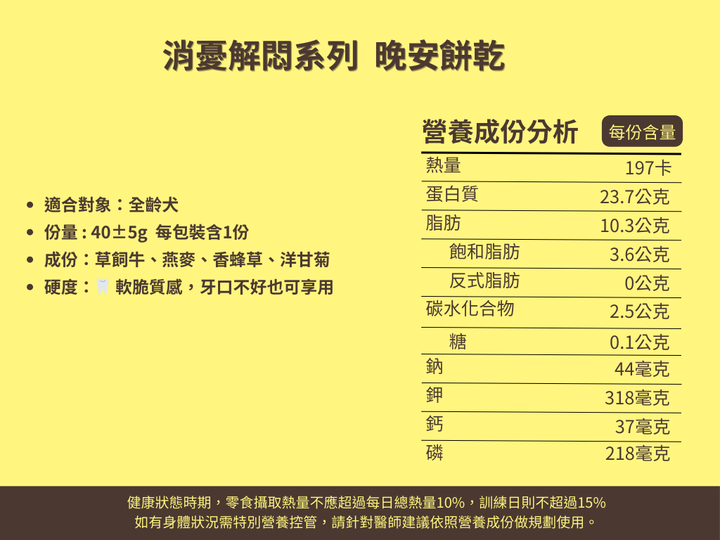 消憂解悶系列  晚安餅乾