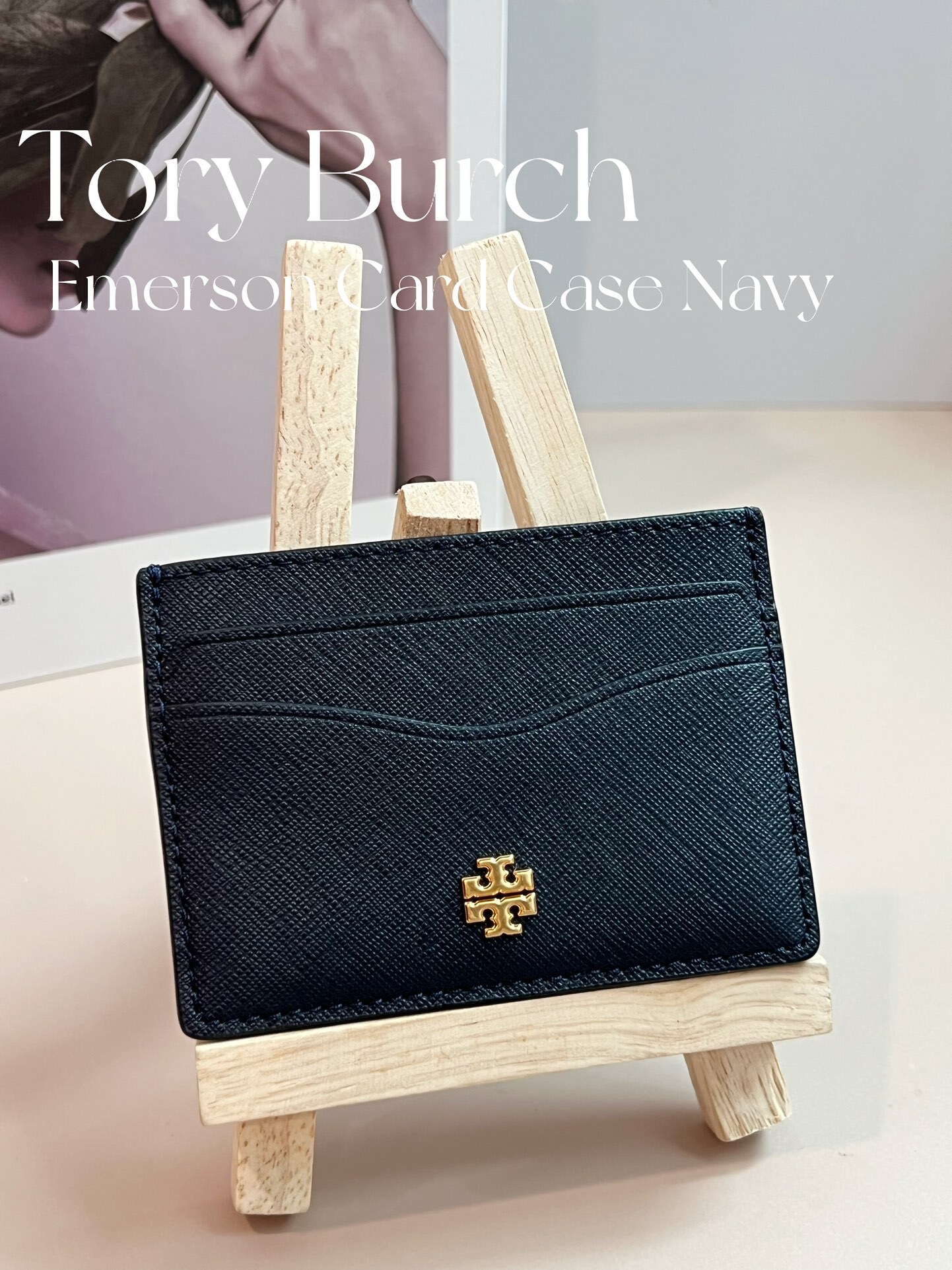 TORY BURCH 1361011022 EMERSON SLIM CARD CASE NAVY – Just A pose Authentic  Purchase (PG04685583-V)