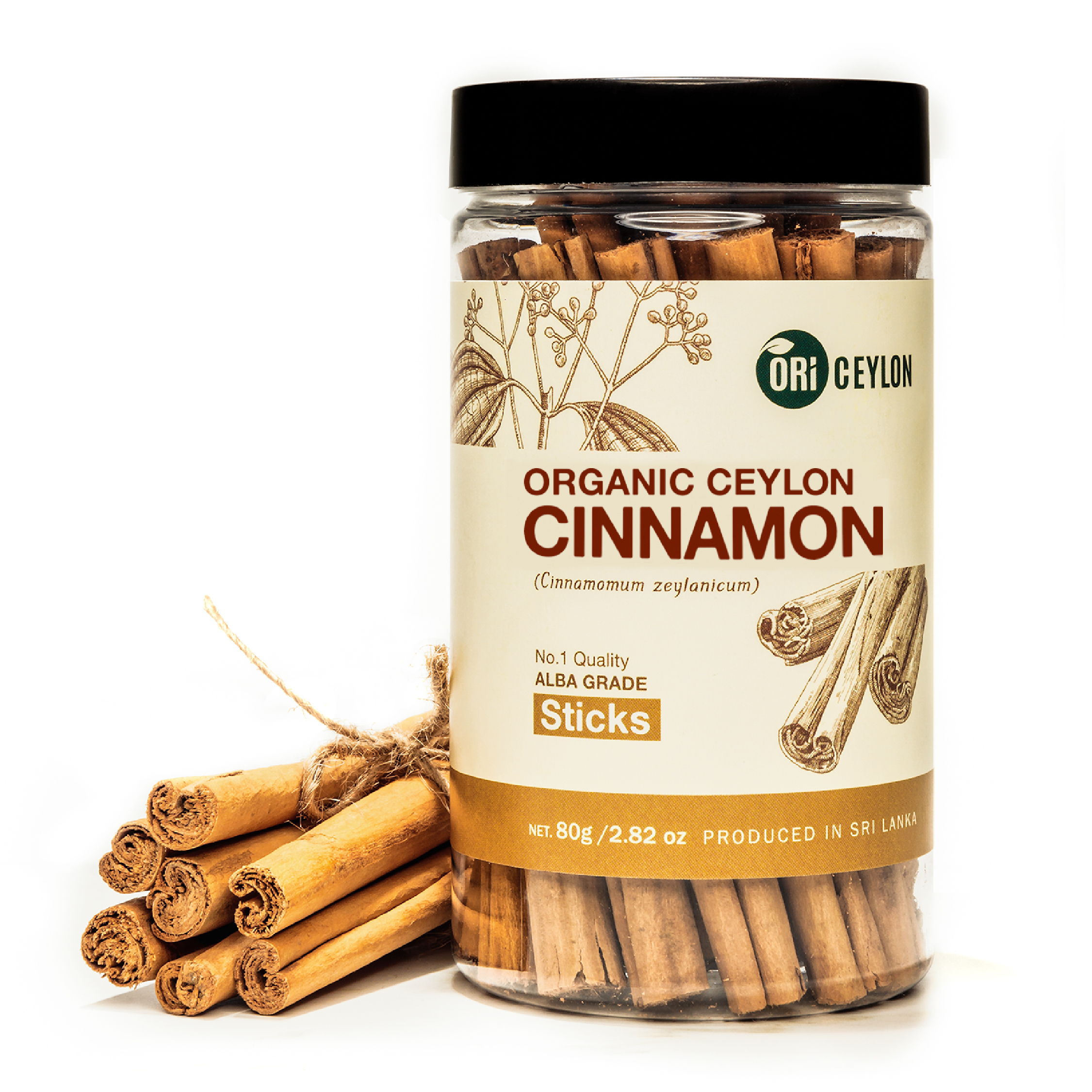 Oriceylon-organic-ceylon cinnamon alba sticks- kayu manis