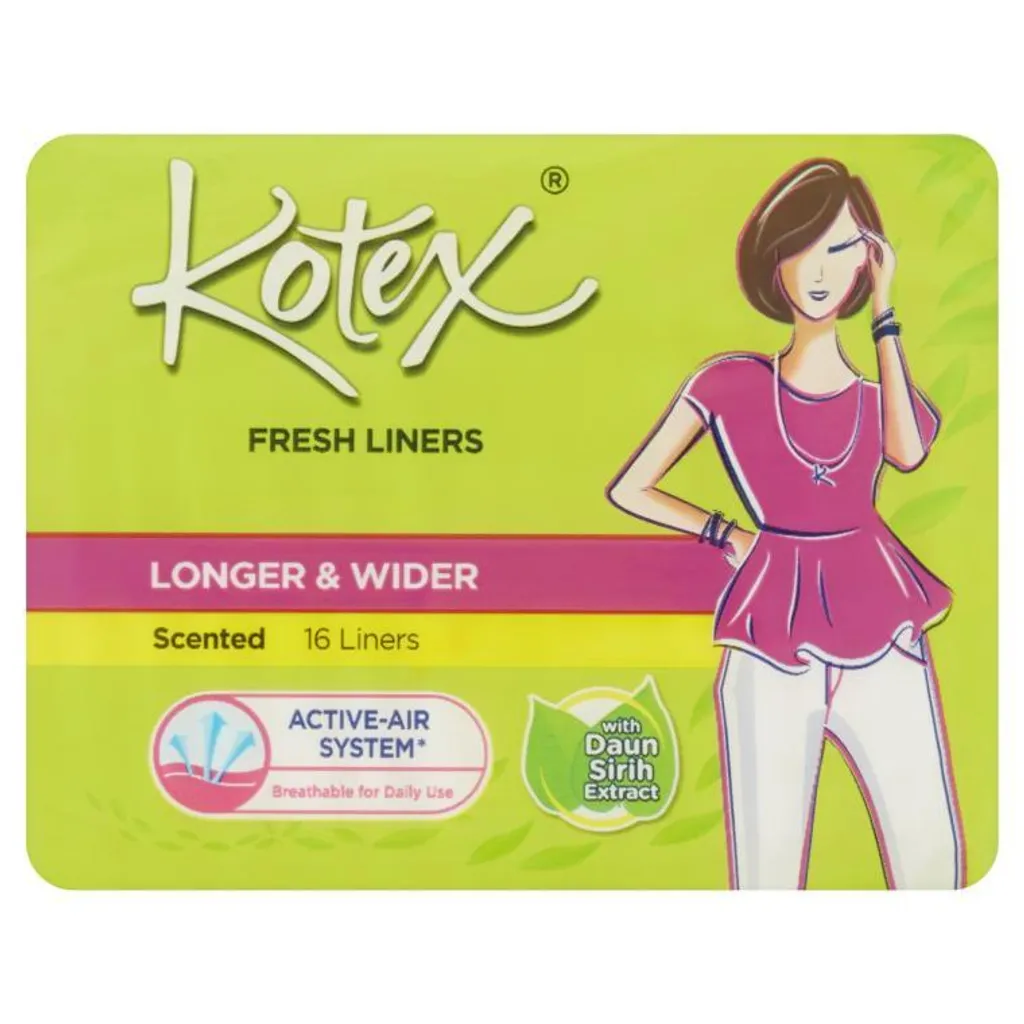 Kotex Fresh Liners Longer Wider Scented 16 Liners Easyshoper