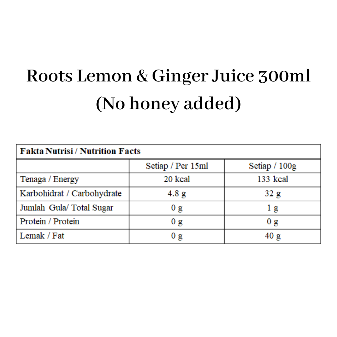 Roots Lemon & Ginger Juice 300ml (No honey added).png
