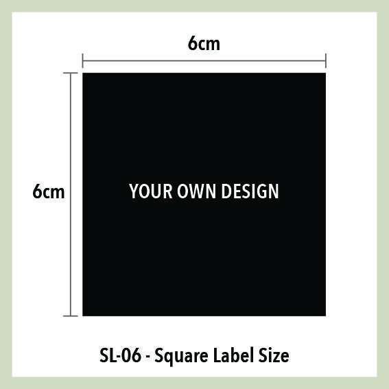 SL 06 Square Label 6cm X 6cm Genslabels SL 06 Square Label 6cm X 6cm Genslabels