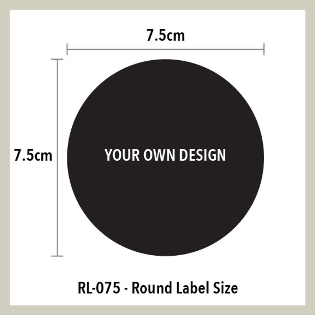 RL-075 | Round Label 7.5cm x 7.5cm