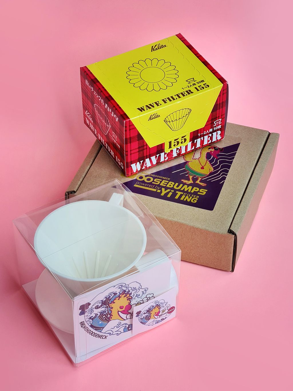 KONO Meimon Dripper Filter Coffee for 2 Cups Broken Gooseneck