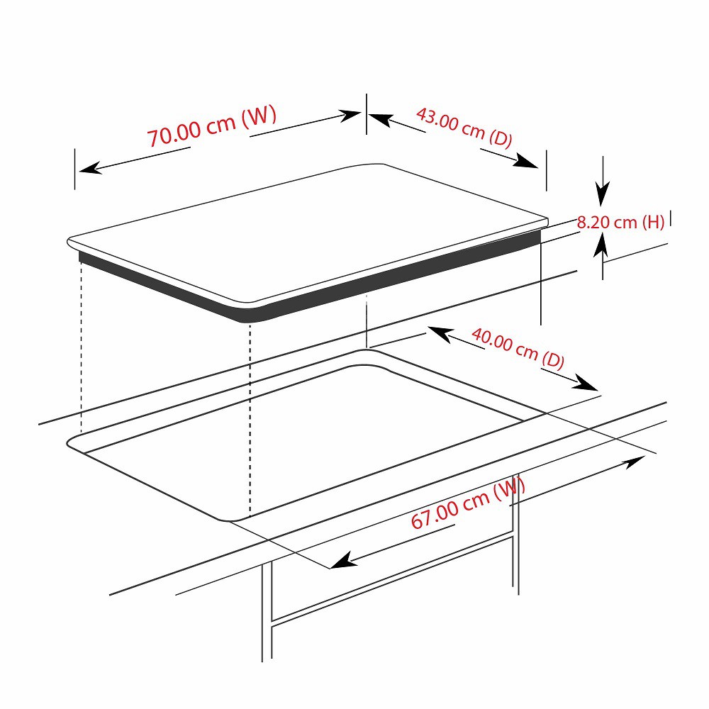 Description: Midea MC-IHD361 Built-in Induction and Ceramic Hob (1800W) DualZone |  Shopee Malaysia