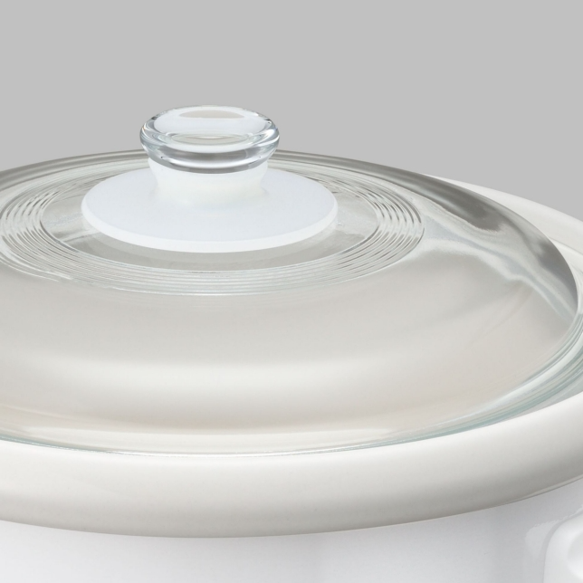 Description: Glass Lid with Protective Silicone Rubber