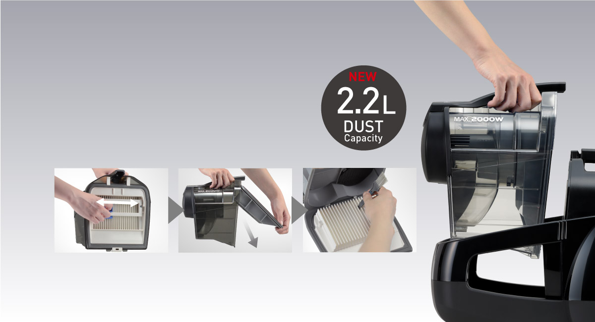 Easily Removable,Large Capacity Dust Box