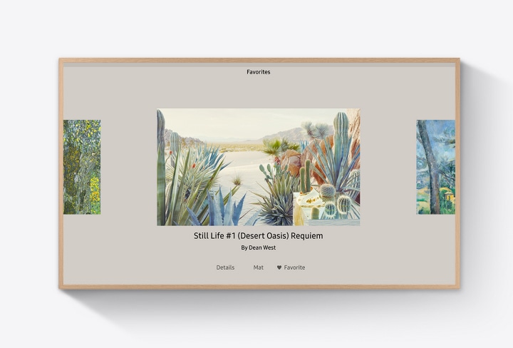 Description: The Frame shows one of various artworks in its favorites folder.
