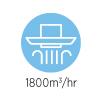 Description: Suction power: 1800m3/hr