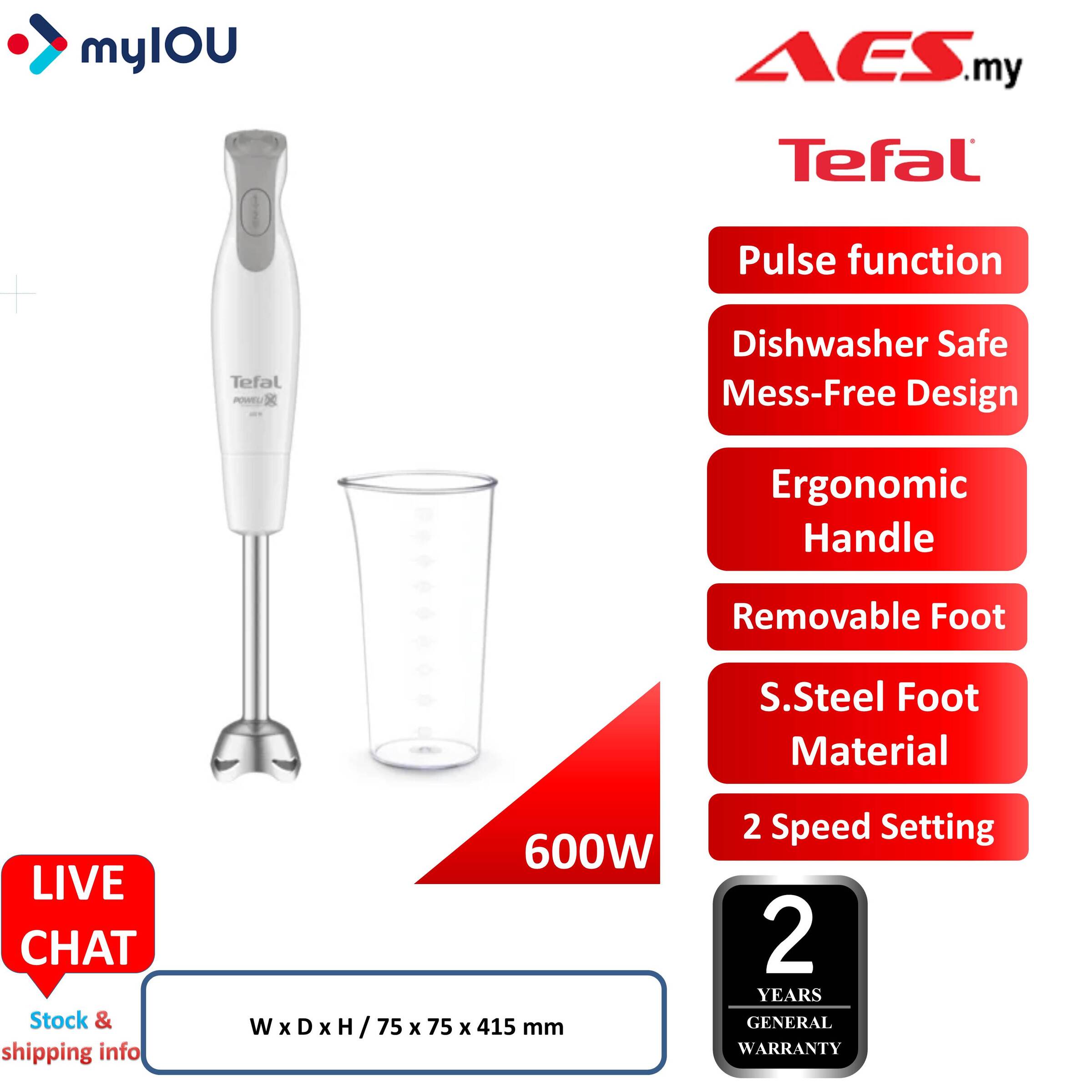 TEFAL HB551165 MIX DAILYCHEF HAND BLENDER – A.E.S ELECTRICAL SUPERSTORE