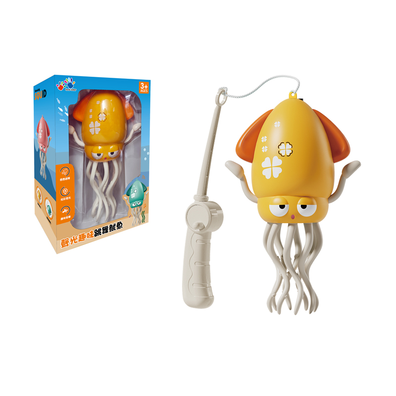 EA0464-002A 聲光趣味跳舞魷魚-黄-4(800)