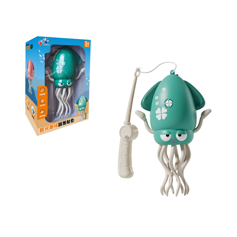 EA0464-002B 聲光趣味跳舞魷魚-綠-3(800)