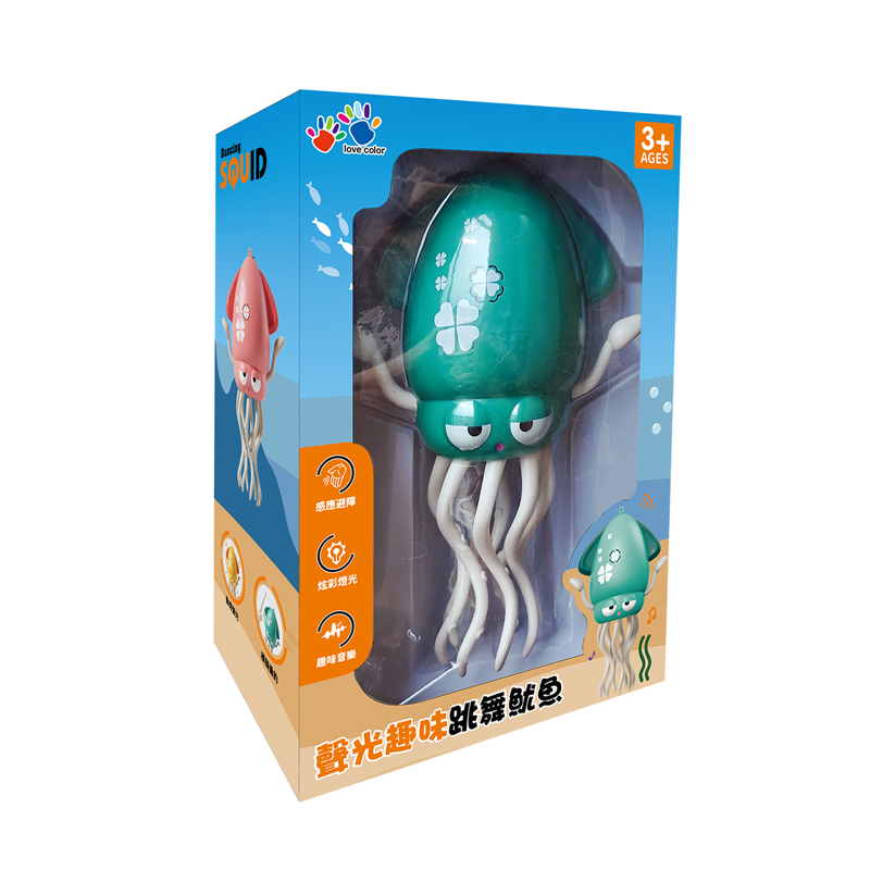 EA0464-002B 聲光趣味跳舞魷魚-綠-2(800)