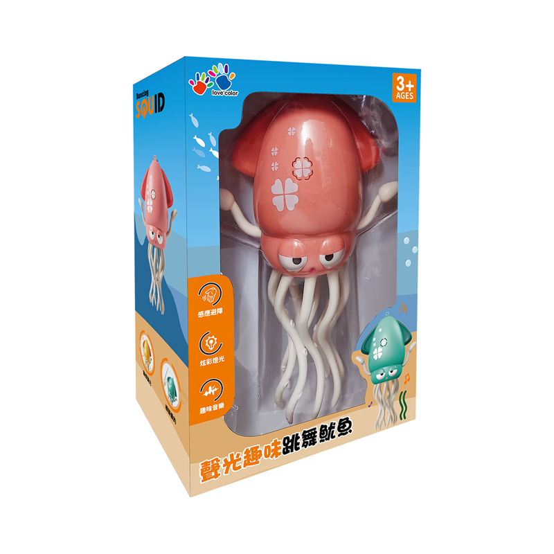 EA0464-002C 聲光趣味跳舞魷魚-紅-2(800)