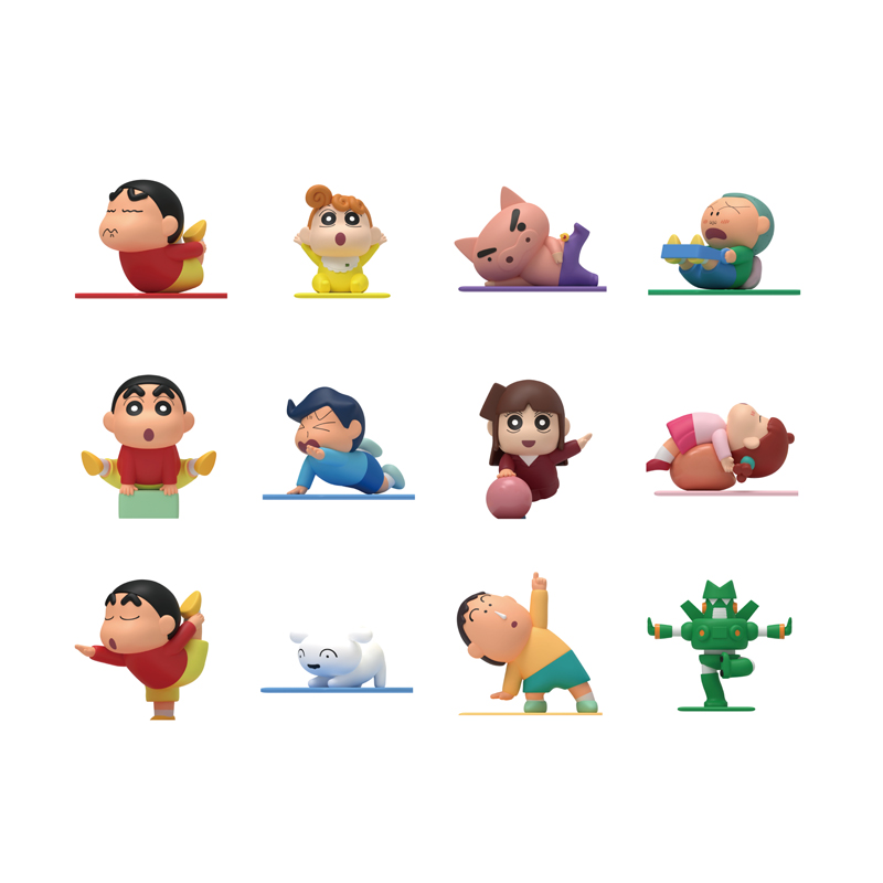 689-128 蠟筆小新萌粒公仔-一起運動吧-5(800)