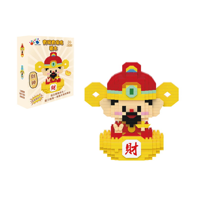 IG0485-025 有玩有保佑積木-財神(599片)-4(800)