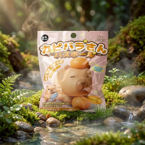LINE_ALBUM_2025_卡皮巴拉沐浴球_森林秘境溫泉系列_情境圖_260203_1(800)