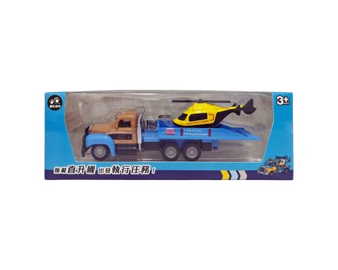 121-096 合金美式拖車救援隊-直升機款-1