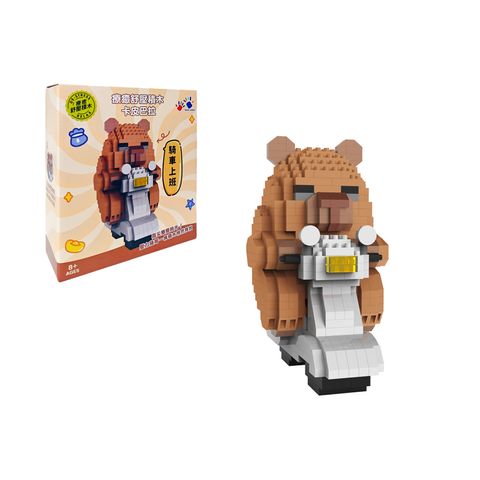 NG0311-006 療癒舒壓積木-卡皮巴拉騎車上班-4(800)