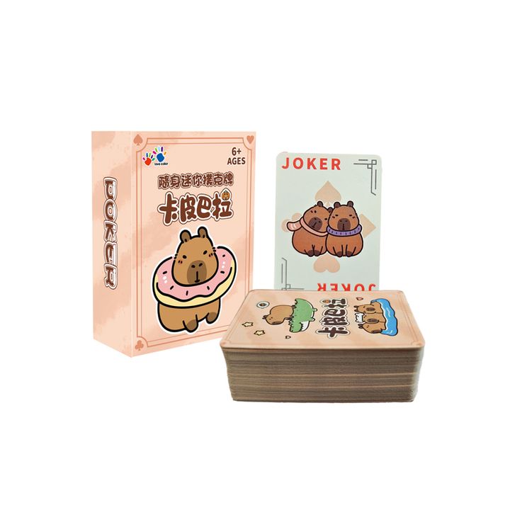 NG0379-001 隨身迷你撲克牌-卡皮巴拉_5(800)