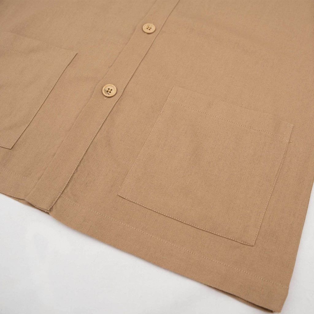 Attn Patch Pocket Shirt Brown