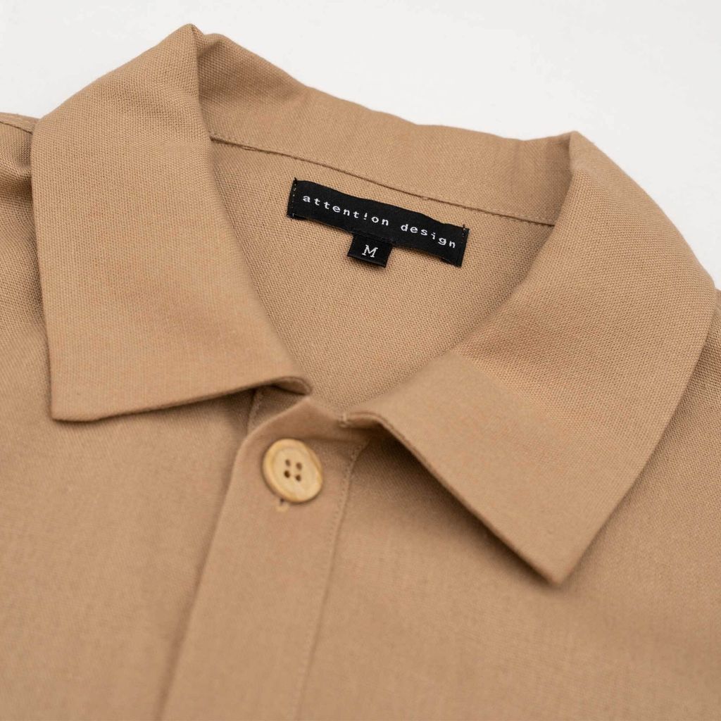 Attn Patch Pocket Shirt Brown