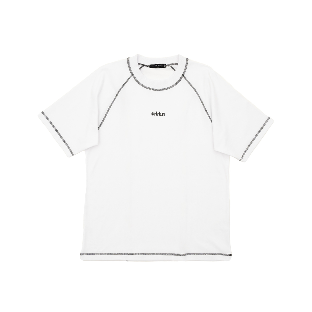 white contrast stitching front