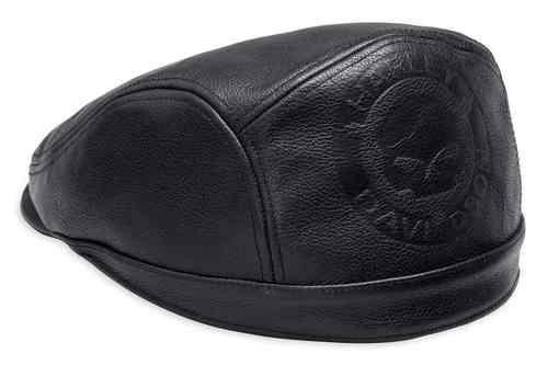 Men's Debossed Willie G Skull Leather 