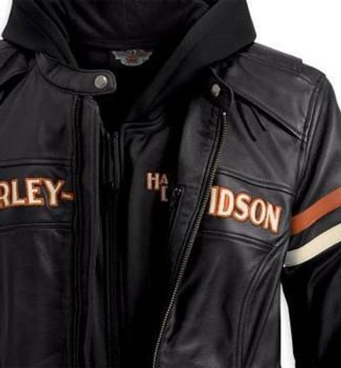 98142-09VW Harley-Davidson® Womens Miss Enthusiast 3 In 1 Black Leather  Jacket – D' One Mart