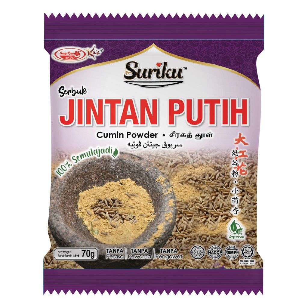 BUNGA RAYA SERBUK JINTAN PUTIH 100g