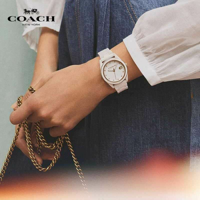 coach navy shoulder bag