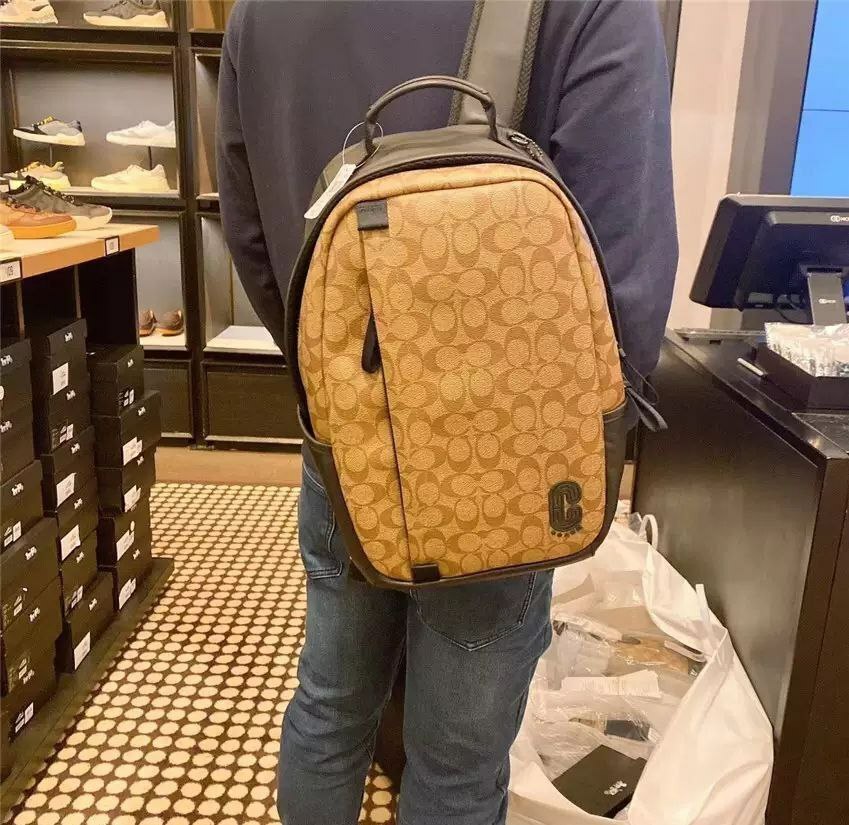 EDGE BACKPACK IN SIGNATURE CANVAS 