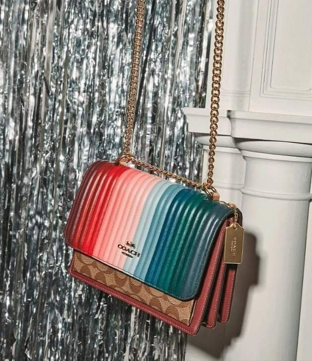 coach rainbow linear quilting