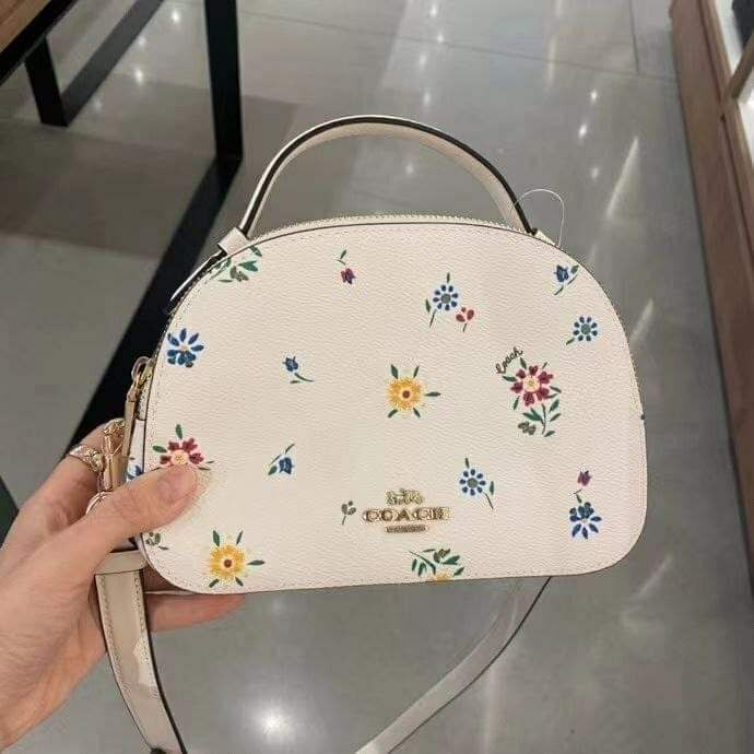 klare crossbody with wild meadow print