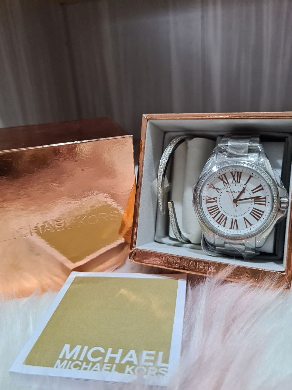 women's michael kors watch gift set