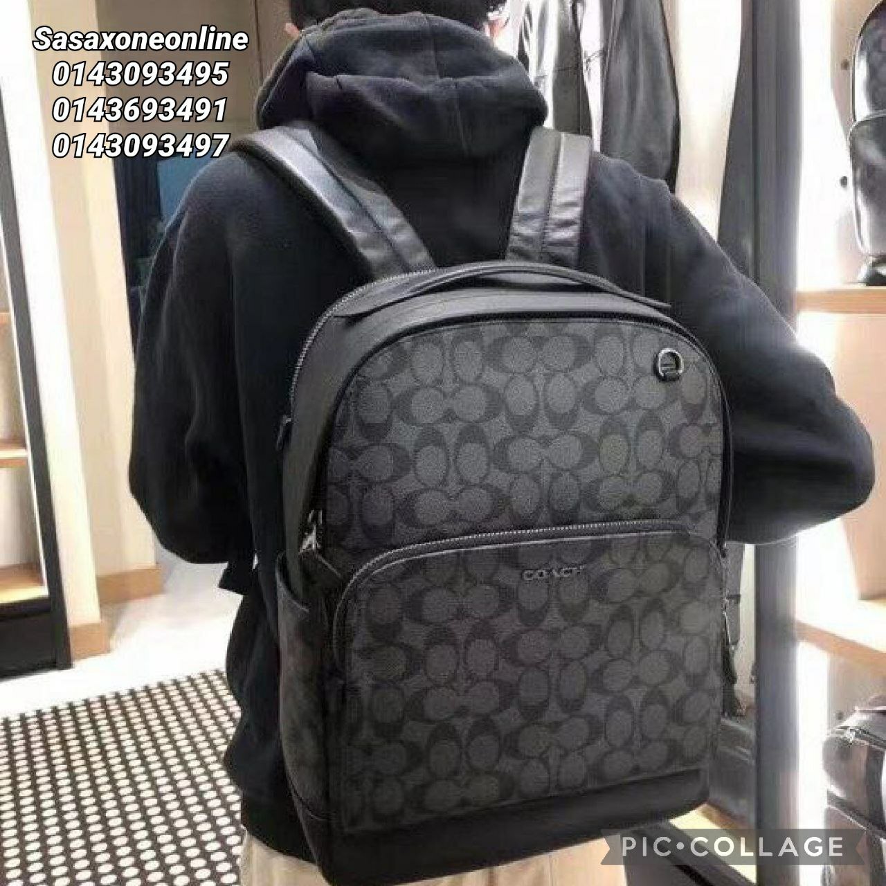 Coach West Backpack In Signature Canvas 