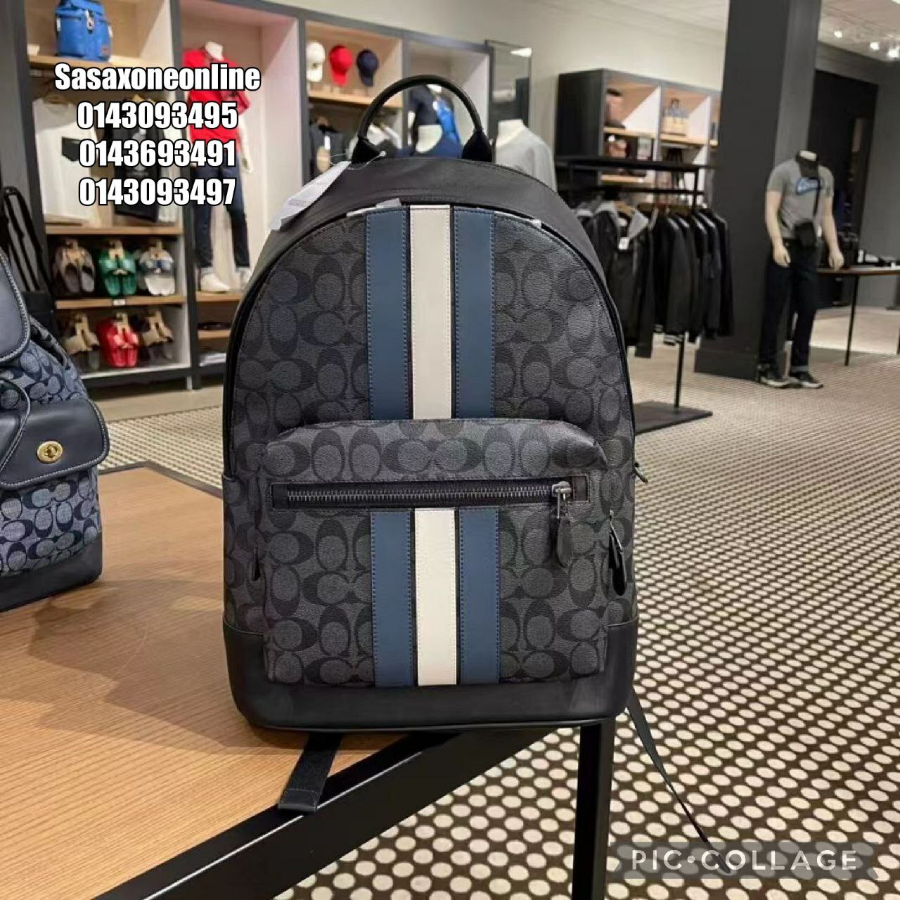 COACH WEST BACKPACK IN SIGNATURE CANVAS 