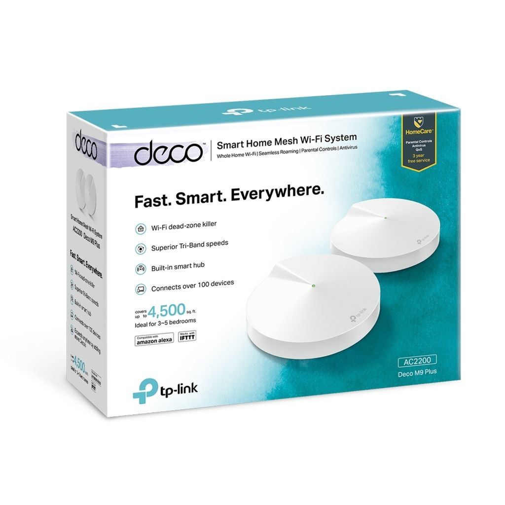 TP-Link AC2200 Smart Home Mesh Wi-Fi System Deco M9 Plus(2-pack) –  Exclusive Data