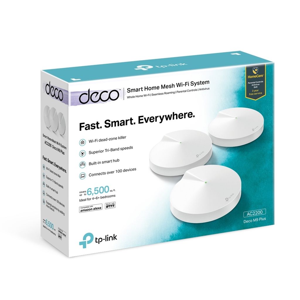 TP-Link AC2200 Smart Home Mesh Wi-Fi System Deco M9 Plus(3-pack) –  Exclusive Data