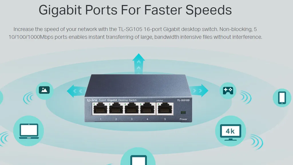 Tp Link Tl Sg105 5 Port 10 100 1000mbps Desktop Switch Exclusive Data Tp Link Tl Sg105 5 Port 10 100 1000mbps Desktop Switch Exclusive Data