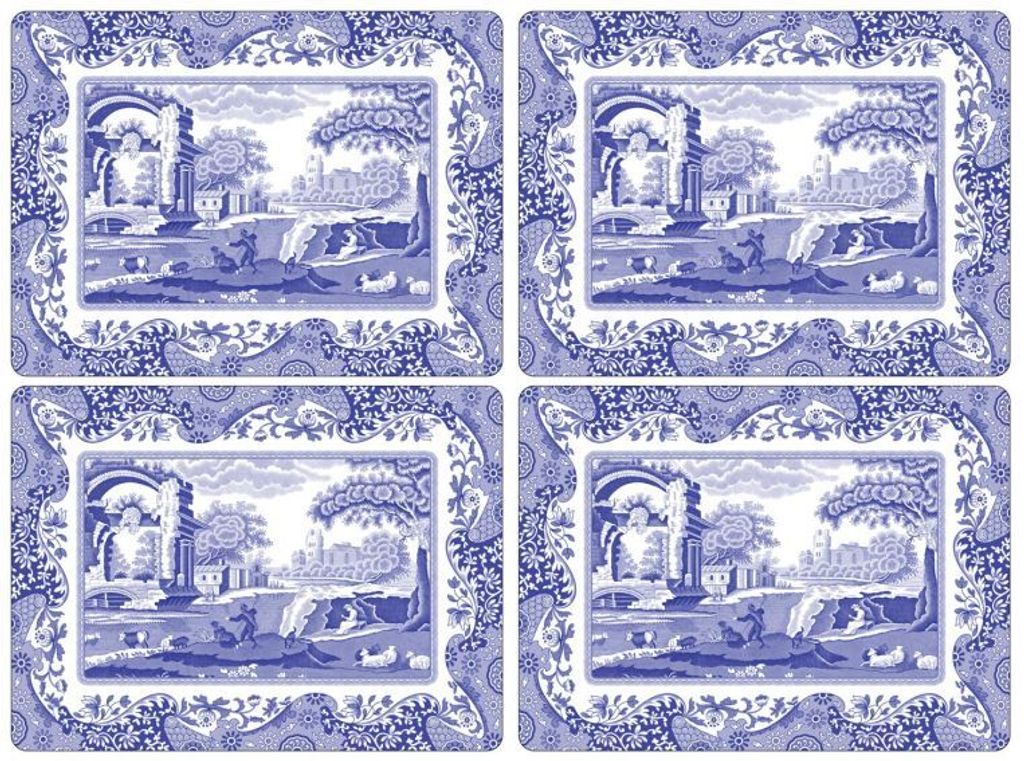 Spode Blue Italian Placemats Set of 4