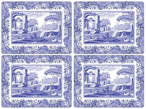 Spode Blue Italian Placemats Set of 4