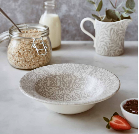 Portmeirion Set Di 6 Sottobicchieri Morris Strawberry Thief - Sughero, 10,5 Cm, Resistente Al Calore - 3