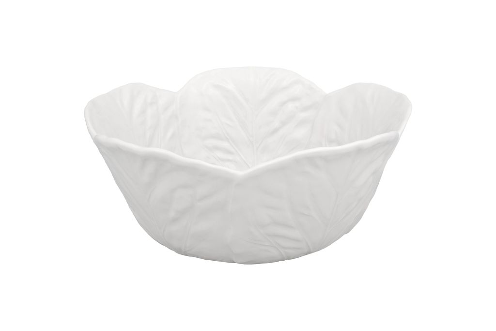 Bordallo Pinheiro Cabbage Couve Salad Bowl 29.5cm Beige
