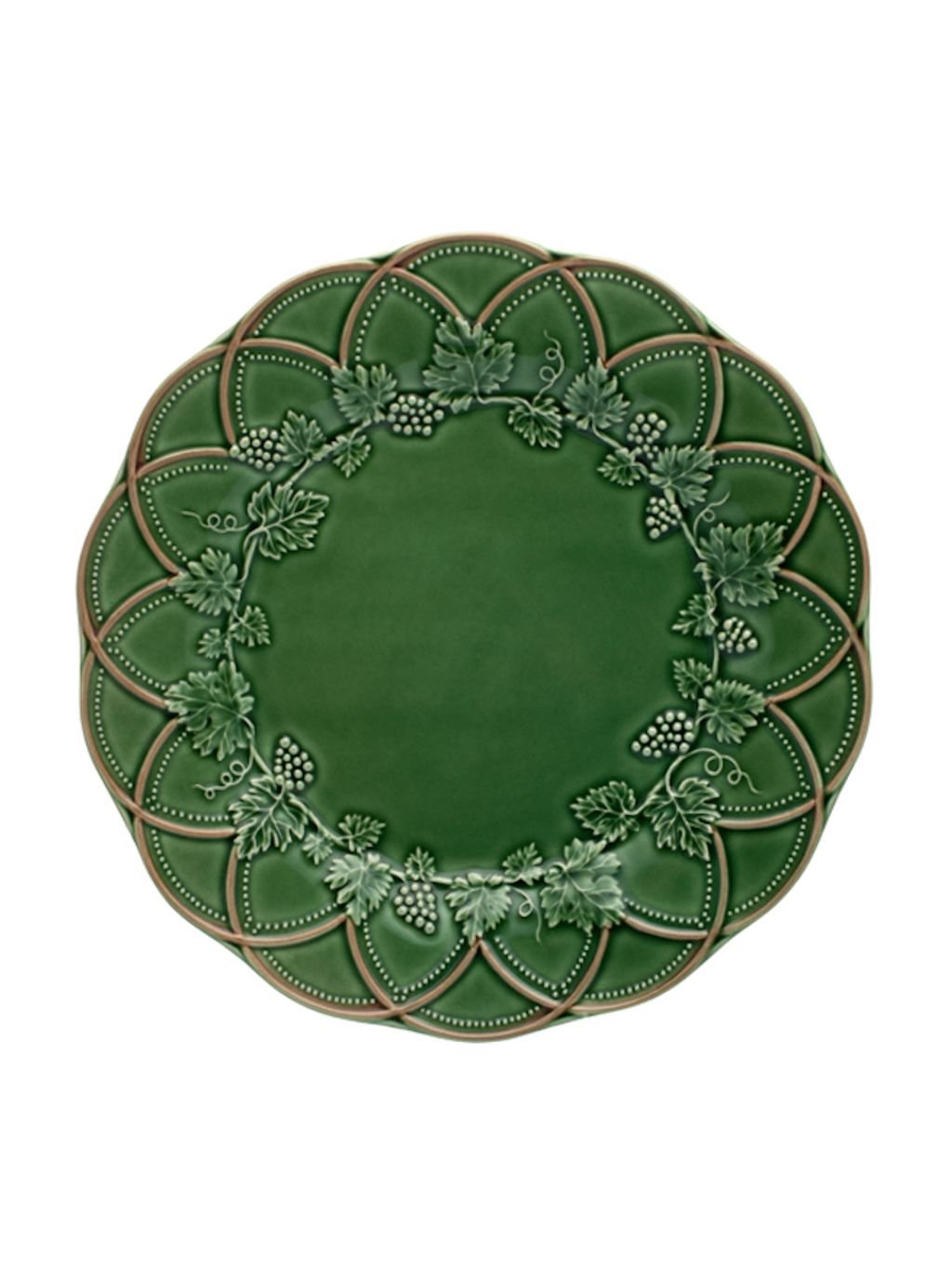 65002451 hunting fruit plate 24 green_ brown x4