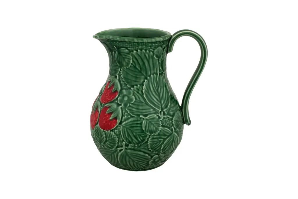 Bordallo Pinheiro Strawberry Pitcher