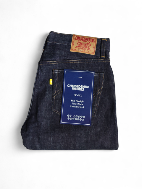 【SATIIIZ】Henon Dart Cat Brush Denim Pants Denim – theyarddrygoods
