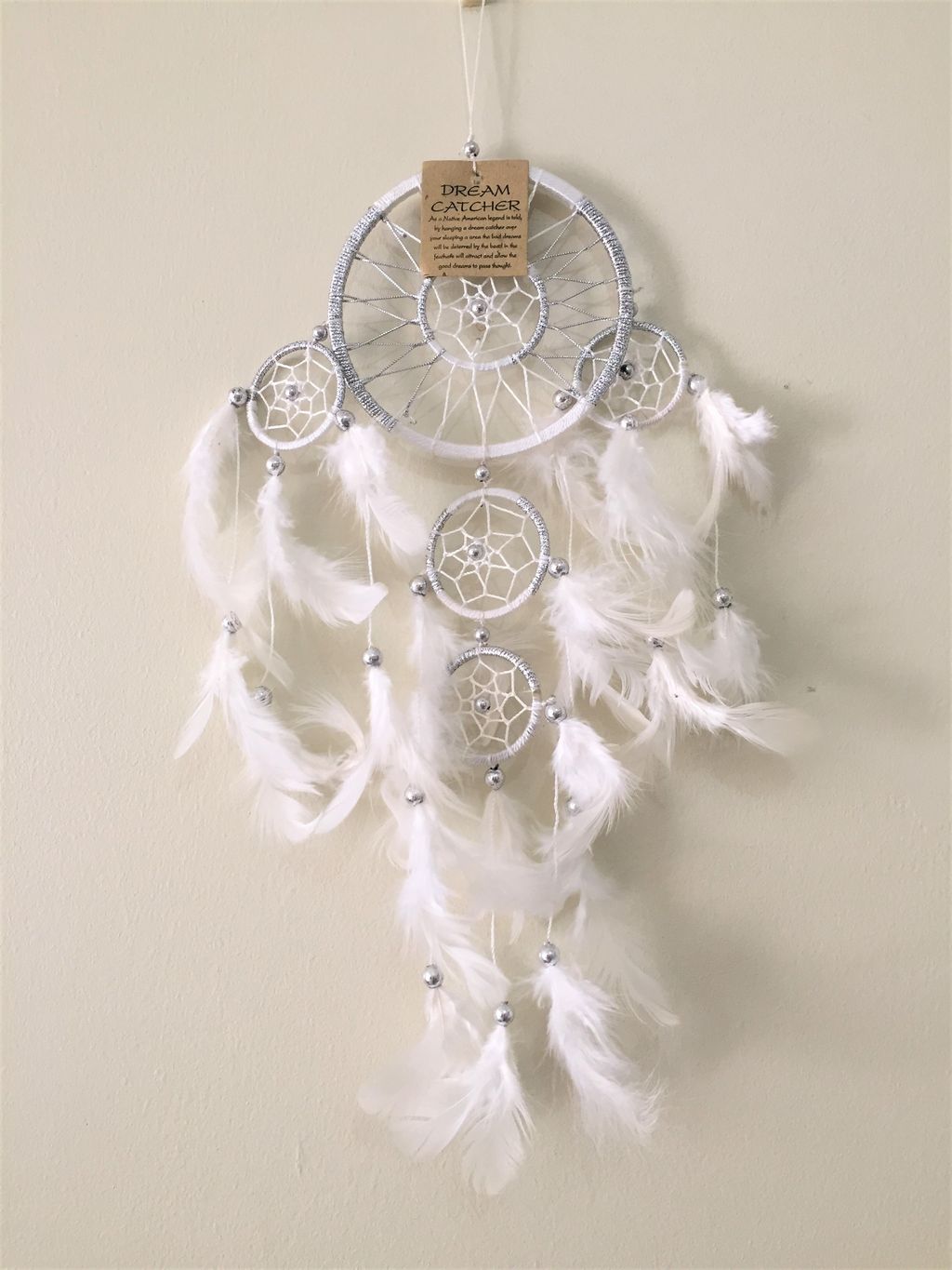 Bicolour Dream Catcher - White Silver.JPG