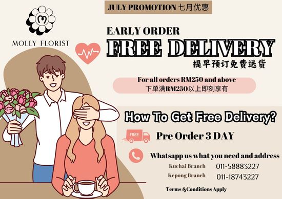 ENJOY FREE DELIVERY | www.mollyflorist.com