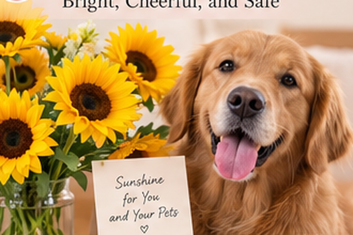 “Pet-friendly [flower name] with cat and dog | Molly Florist Malaysia”